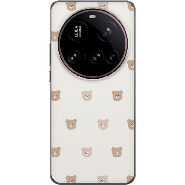 Xiaomi 15 Ultra Gennemsigtig cover Teddybaggrund - søde teddybjørne mod en blød baggrund
