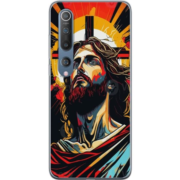 Xiaomi Mi 10 5G Läpinäkyvä kuori Jeesus ja Kortti - uskonnollinen motiivi syvällä symboliikalla