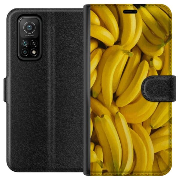 Xiaomi Mi 10T 5G Tegnebogsetui Banan mønster