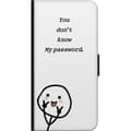 Miniatyrbild 3 av 3: Xiaomi Mi 10 Pro 5G Plånboksfodral You Don’t Know My Password – edgy textmotiv med attityd