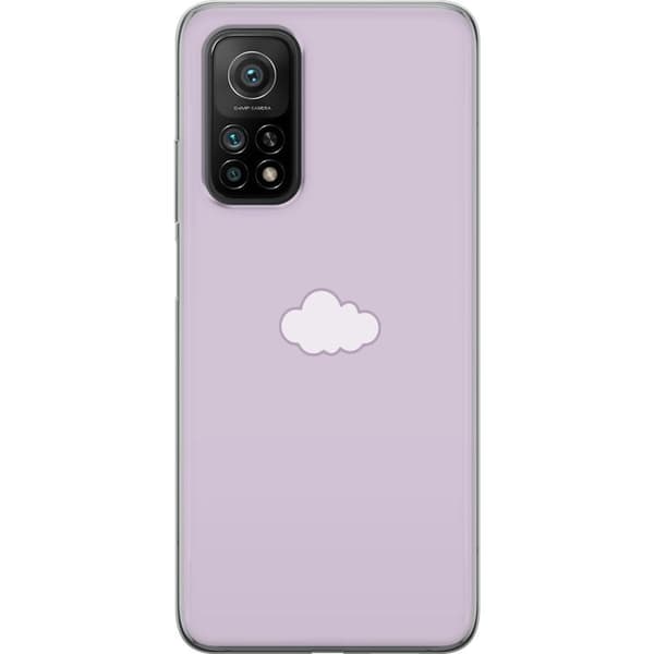 Xiaomi Mi 10T 5G Läpinäkyvä kuori Lila Pilvi - minimalistinen pilvi lila taustalla