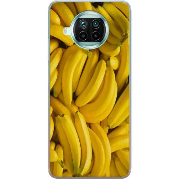 Xiaomi Mi 10T Lite 5G Genomskinligt Skal Banana Pattern – lekfullt mönster med gula bananer