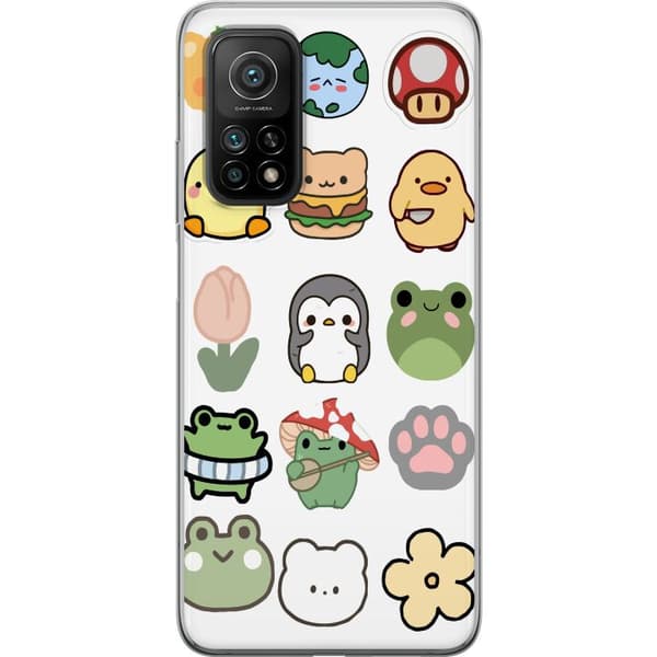 Xiaomi Mi 10T Pro 5G Läpinäkyvä kuori Kawaii Friends