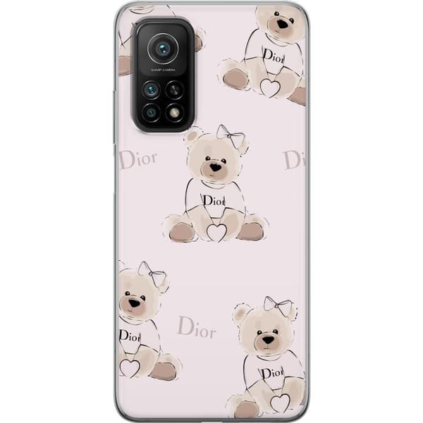Xiaomi Mi 10T Pro 5G Läpinäkyvä kuori Teddy Dior Vibes - ylellinen nalle muotityyliin