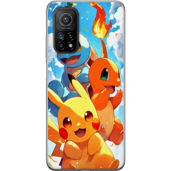 Xiaomi Mi 10T Pro 5G Gennemsigtig cover Pocket Creatures - inspireret af Pokémon uden at nævne navnet