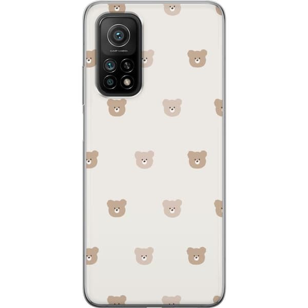 Xiaomi Mi 10T Pro 5G Gjennomsiktig deksel Teddybakgrunn - søte teddybjørner mot en myk bakgrunn