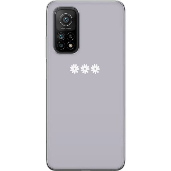 Xiaomi Mi 10T Pro 5G Läpinäkyvä kuori Lila Blomminimalismi - tyylikäs kukkakuva lila taustalla