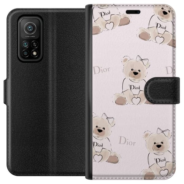 Xiaomi Mi 10T Pro 5G Tegnebogsetui Teddy Dior Vibes - luksuriøs bamse i modetil