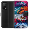 Pikkukuva 1 / 3: Xiaomi Mi 10T Pro 5G Lompakkokotelo Nopeat Autot - Piirretty Kuvio Toiminnalla