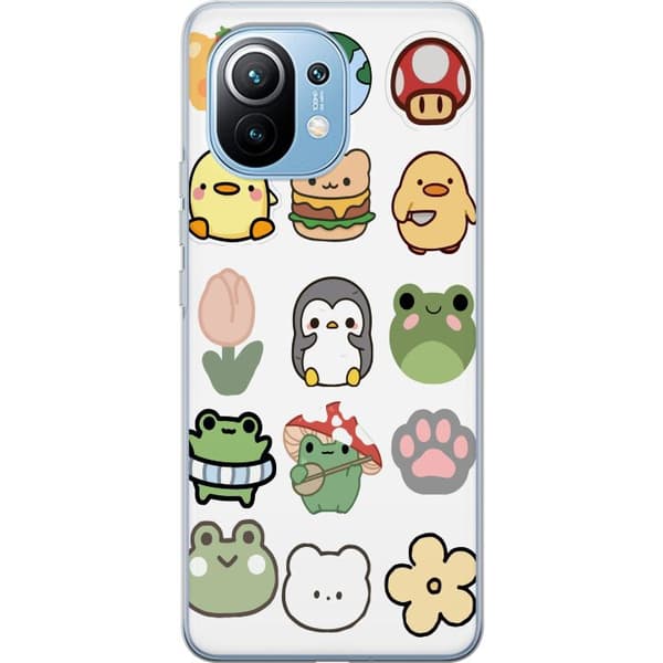 Xiaomi Mi 11 Läpinäkyvä kuori Kawaii Friends