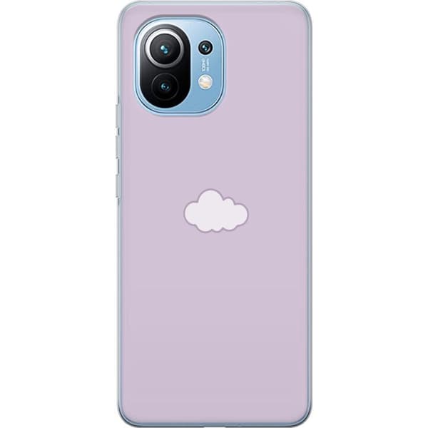 Xiaomi Mi 11 Gennemsigtig cover Lilla Sky - minimalistisk sky på lilla baggrund