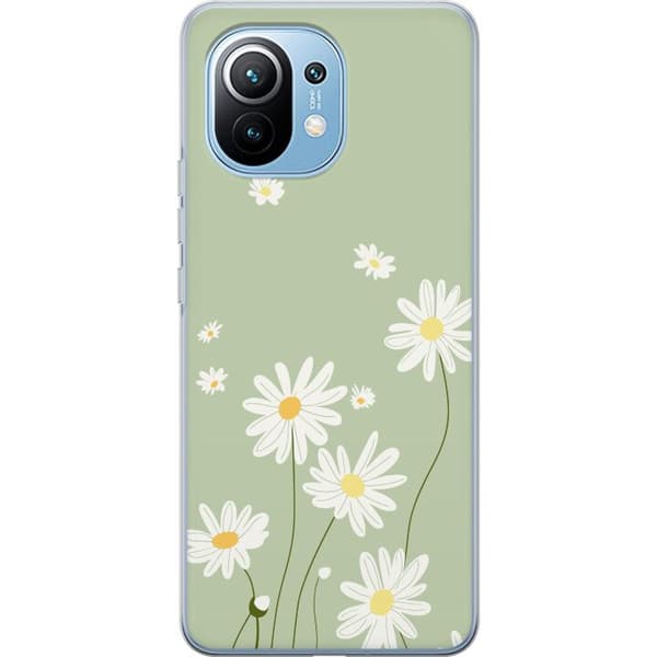 Xiaomi Mi 11 Gennemsigtig cover Præstekraver - blomstret mønster i svensk sommerstil