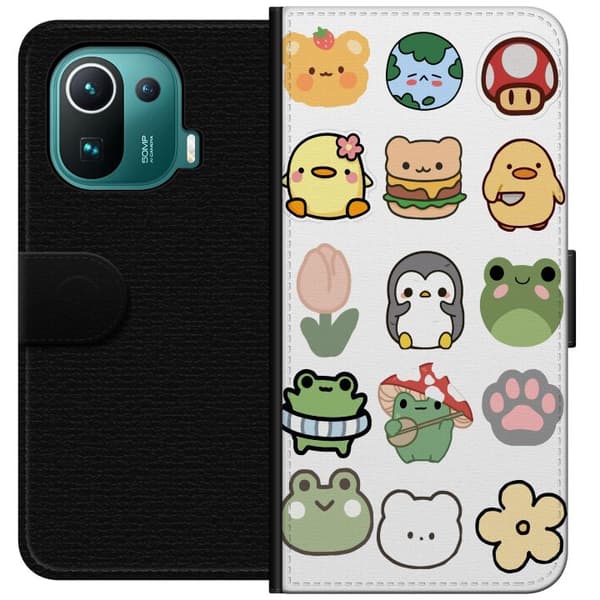 Xiaomi Mi 11 Pro Plånboksfodral Kawaii Friends – söta figurer i japansk stil
