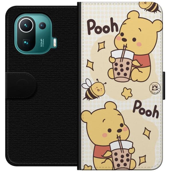 Xiaomi Mi 11 Pro Tegnebogsetui Nalle Pooh-stil - klassisk bjørnemotiv i en ny fortolkning