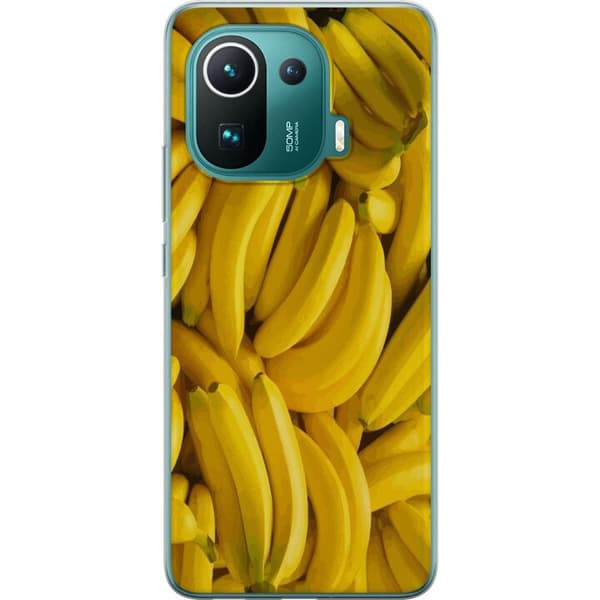 Xiaomi Mi 11 Pro Läpinäkyvä kuori Banaani kuvio
