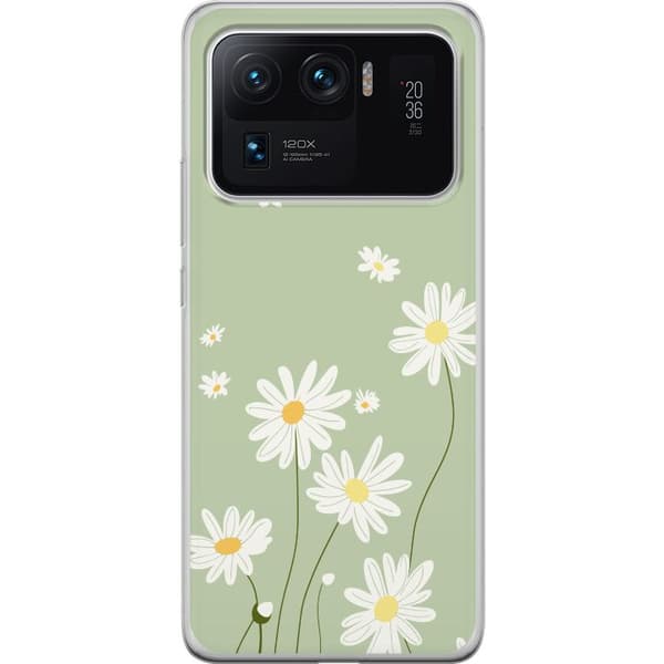 Xiaomi Mi 11 Ultra Genomskinligt Skal Prästkragar – blommigt mönster i svensk sommarstil