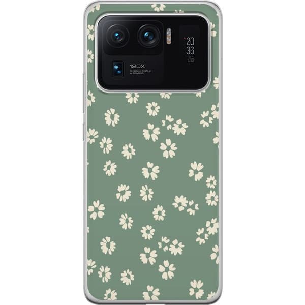 Xiaomi Mi 11 Ultra Gennemsigtig cover Blomsterdrøm - Farverigt Blomstermønster