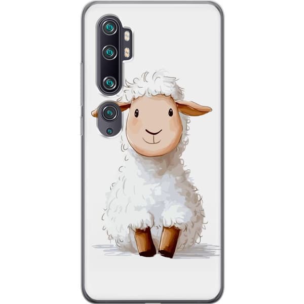 Xiaomi Mi Note 10 Genomskinligt Skal Sött Lamm – tecknad stil för barn & babyprodukter