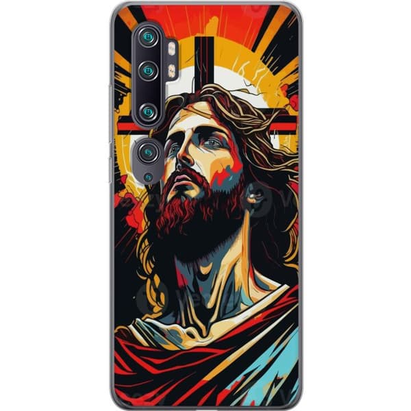 Xiaomi Mi Note 10 Läpinäkyvä kuori Jeesus ja Kortti - uskonnollinen motiivi syvällä symboliikalla