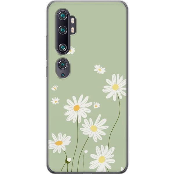 Xiaomi Mi Note 10 Läpinäkyvä kuori Papukaijanpaparit - kukallinen kuviointi ruotsalaiseen kesätyyliin