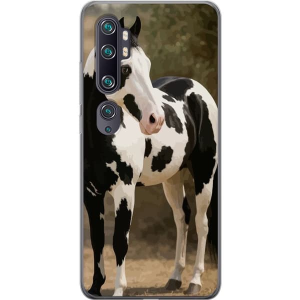 Xiaomi Mi Note 10 Läpinäkyvä kuori Kaunis Hevonen - elegantti hevonen kuva-aihe