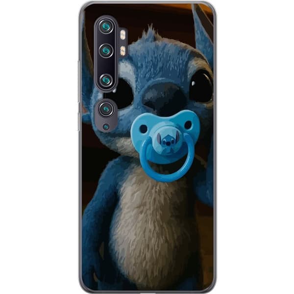 Xiaomi Mi Note 10 Läpinäkyvä kuori Stitch & Napp - vauvateema söpöllä hahmolla