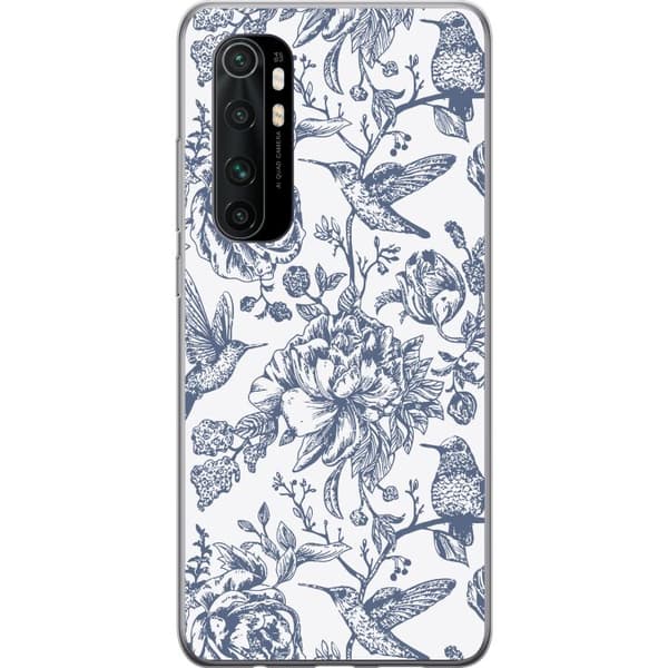 Xiaomi Mi Note 10 Lite Läpinäkyvä kuori Kukat & Linnut - Romanttinen Vintage-tyylinen Kuviointi