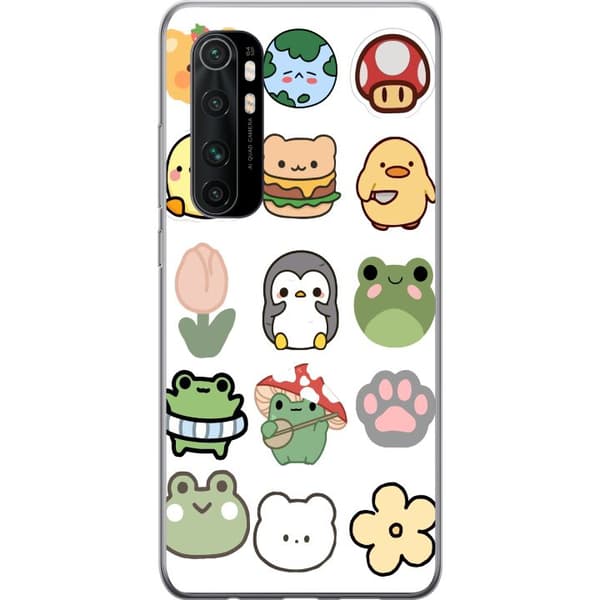 Xiaomi Mi Note 10 Lite Läpinäkyvä kuori Kawaii Friends