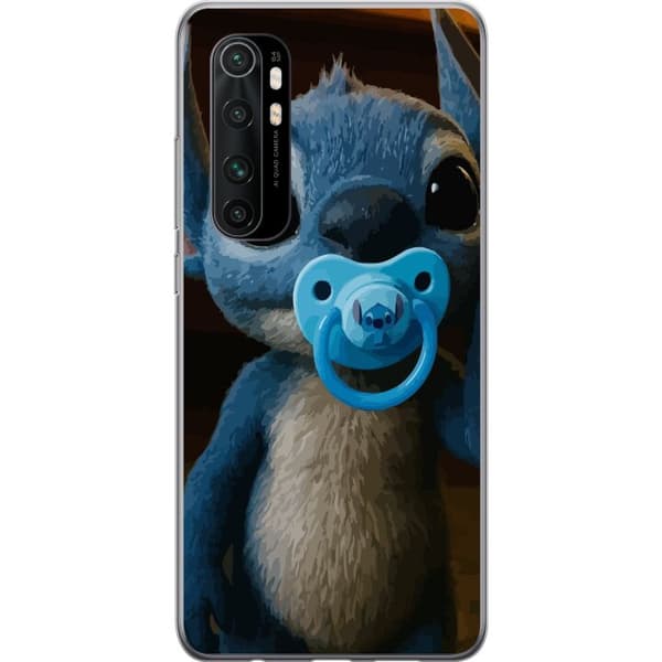 Xiaomi Mi Note 10 Lite Genomskinligt Skal Stitch & Napp – babytema med söt karaktär