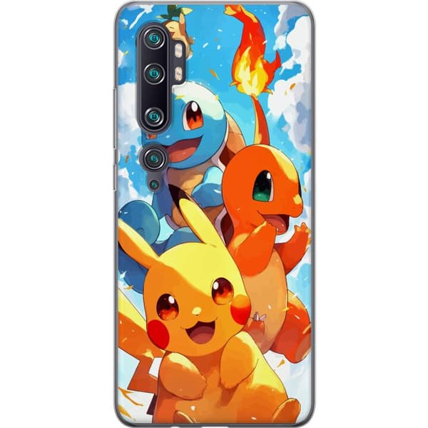 Xiaomi Mi Note 10 Pro Läpinäkyvä kuori Pocket Creatures - innoittanut Pokémonista mainitsematta nimeä