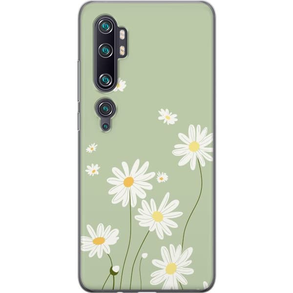 Xiaomi Mi Note 10 Pro Läpinäkyvä kuori Papukaijanpaparit - kukallinen kuviointi ruotsalaiseen kesätyyliin