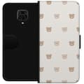 Pikkukuva 1 / 3: Xiaomi Redmi Note 9 Pro Lompakkokotelo Teddy-tausta - söpöt teddykarhut pehmeällä taustalla