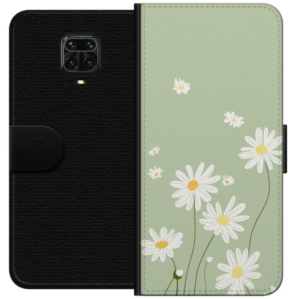 Xiaomi Redmi Note 9 Pro Plånboksfodral Prästkragar – blommigt mönster i svensk sommarstil