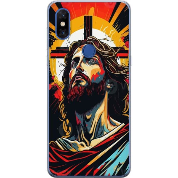 Xiaomi Mi Mix 3 Läpinäkyvä kuori Jeesus ja Kortti - uskonnollinen motiivi syvällä symboliikalla