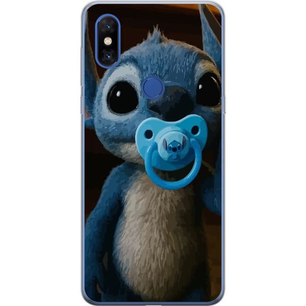 Xiaomi Mi Mix 3 Genomskinligt Skal Stitch & Napp – babytema med söt karaktär