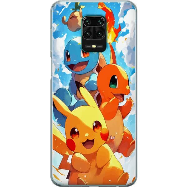 Xiaomi Redmi Note 9 Pro Gennemsigtig cover Pocket Creatures - inspireret af Pokémon uden at nævne navnet