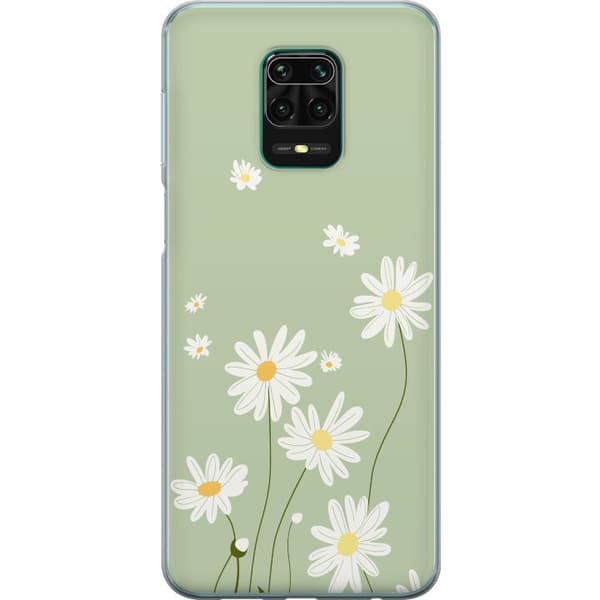 Xiaomi Redmi Note 9 Pro Läpinäkyvä kuori Papukaijanpaparit - kukallinen kuviointi ruotsalaiseen kesätyyliin