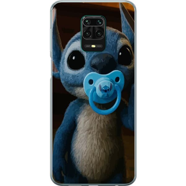 Xiaomi Redmi Note 9 Pro Genomskinligt Skal Stitch & Napp – babytema med söt karaktär