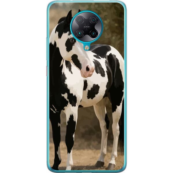 Xiaomi Poco F2 Pro Läpinäkyvä kuori Kaunis Hevonen - elegantti hevonen kuva-aihe