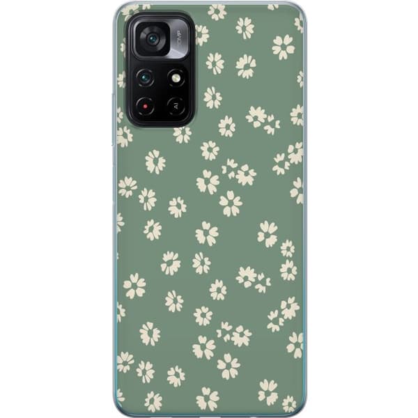 Xiaomi Poco M4 Pro 5G Genomskinligt Skal Blomsterdröm – färgglatt blommönster