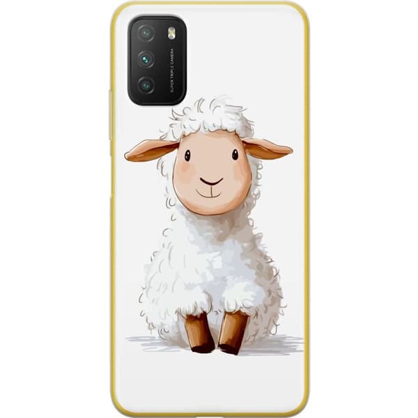 Xiaomi Poco M3  Genomskinligt Skal Sött Lamm – tecknad stil för barn & babyprodukter