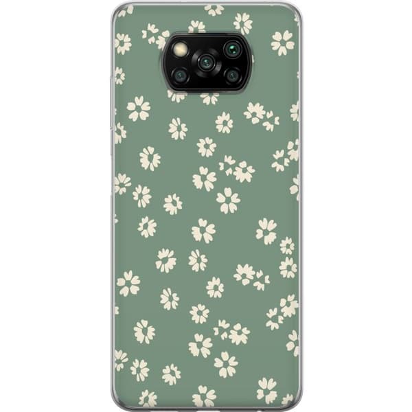 Xiaomi Poco X3 NFC Läpinäkyvä kuori Kukkaisunelma - Värikäs Kukkakuvio