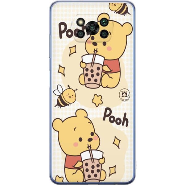 Xiaomi Poco X3 Pro Läpinäkyvä kuori Nalle Pooh - klassinen karhumotiivi uudessa tulkinnassa