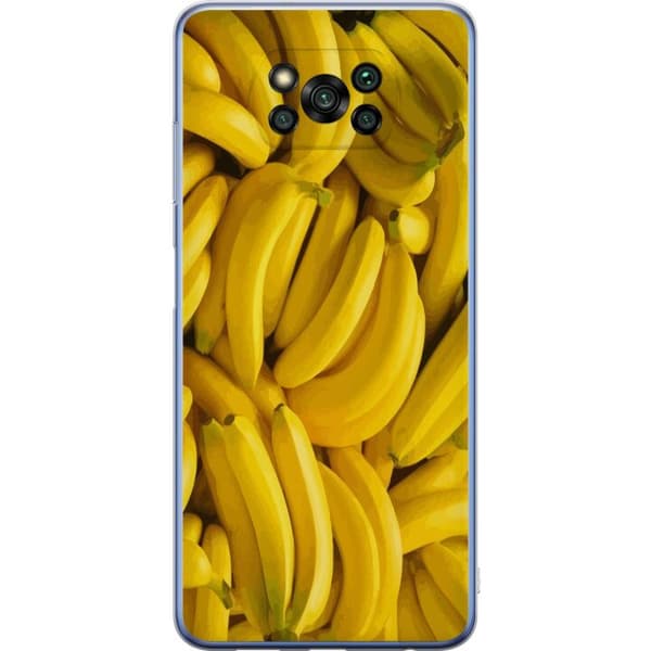 Xiaomi Poco X3 Pro Läpinäkyvä kuori Banaani kuvio