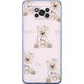 Miniatyrbild 1 av 3: Xiaomi Poco X3 Pro Genomskinligt Skal Teddy Dior Vibes – lyxig nalle i fashionstil