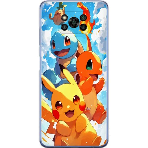 Xiaomi Poco X3 Pro Läpinäkyvä kuori Pocket Creatures - innoittanut Pokémonista mainitsematta nimeä