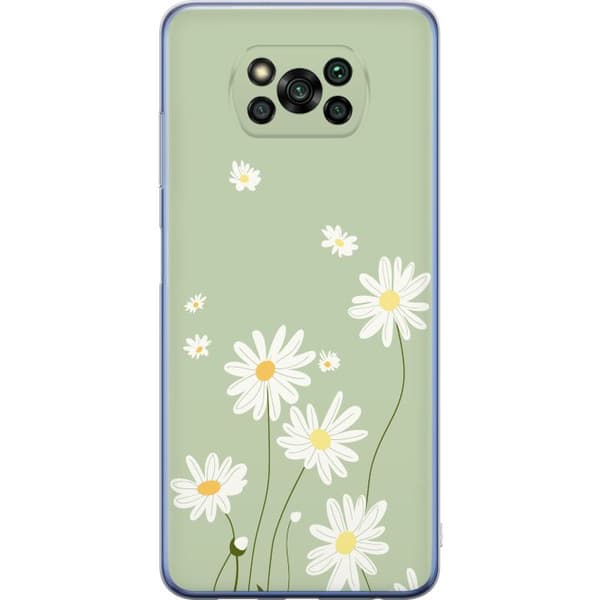 Xiaomi Poco X3 Pro Läpinäkyvä kuori Papukaijanpaparit - kukallinen kuviointi ruotsalaiseen kesätyyliin