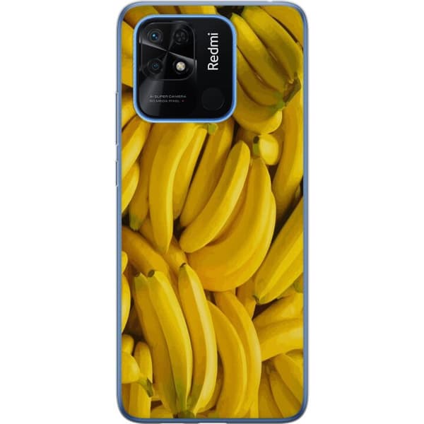 Xiaomi Redmi 10C Läpinäkyvä kuori Banaani kuvio