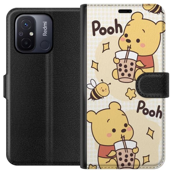 Xiaomi Redmi 12C Plånboksfodral Nalle Pooh Style – klassiskt björnmotiv i ny tolkning
