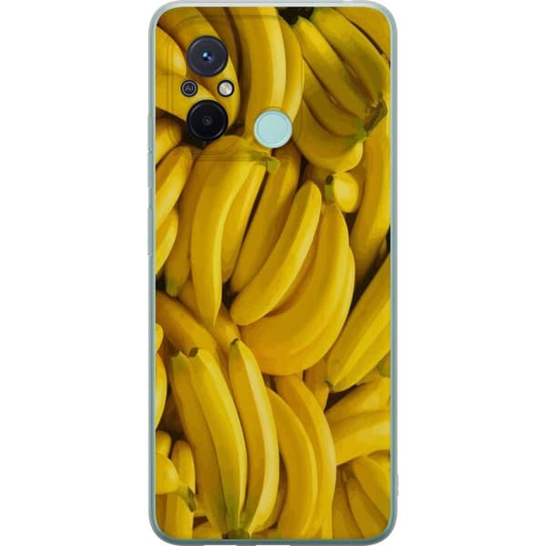 Xiaomi Redmi 12C Gjennomsiktig deksel Banana mønster